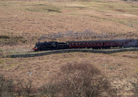 Br Std 4 76079 approaches Ellerbeck with the 09:35 Whitby to Pickering service