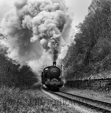 LNER Q6 63395 on the approach to Goathland station