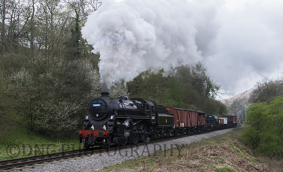 BR Std 4 76001 (76079) approaches Goathland