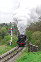Black 5 45049 (45428) Heads towards Moorgates with the freight