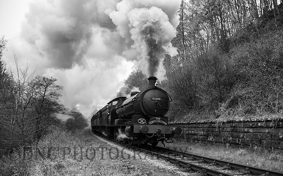LNER Q6 63395 Climbs the 1/49 towards Goathland Station
