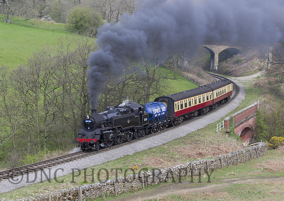 BR Std 4 mt 80126 (80072) passing Darnholm with a local service