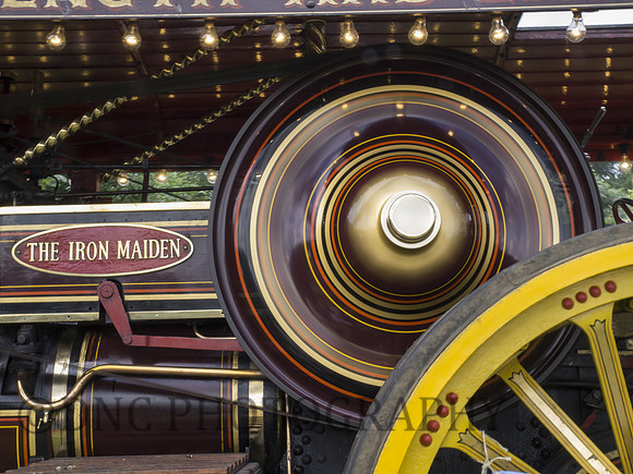 The Iron Maiden Fowler Showmans Road Locomotive.