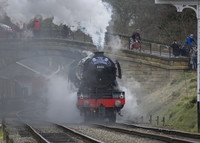 Exiting Goathland Station 19.03.2016