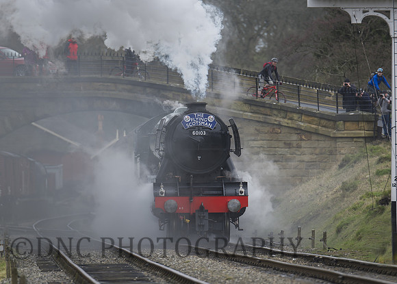 Exiting Goathland Station 19.03.2016