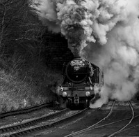 Exiting Grosmont tunnel 20.03.2016