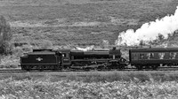 Black 5 45212 heads towards Fen Bog.