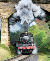 Large Prairie 5199 paases under the bridge at Darnholm