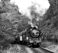 Black 5 44806 on freight.