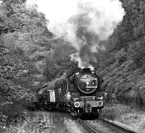 Black 5 44806 on freight.