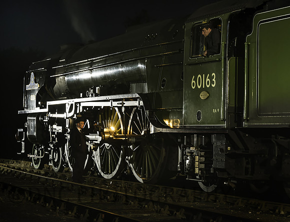 A1 60163 is prepared for next duty