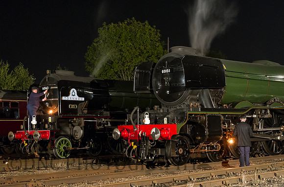 Night shift on shed