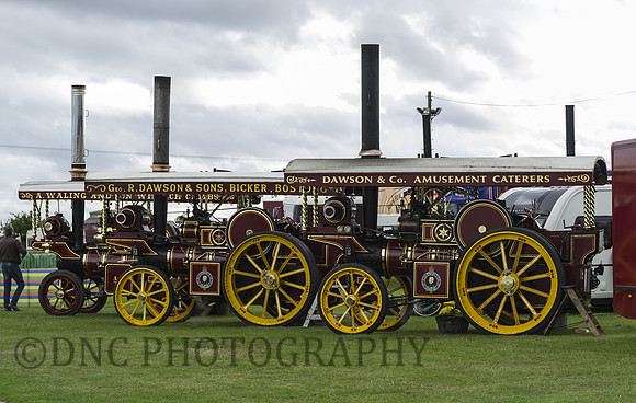 Foster Showmans Tractors L-R Lord of the Isles, Endeavour & Obsession