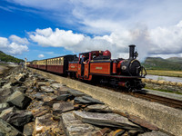 David Llyod George leaves Pothmadog station Ffestiniog railway