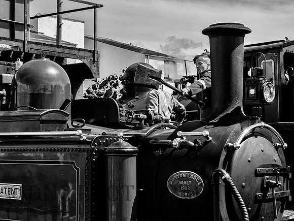 David lloyd George coaled at Pothmadog B&W