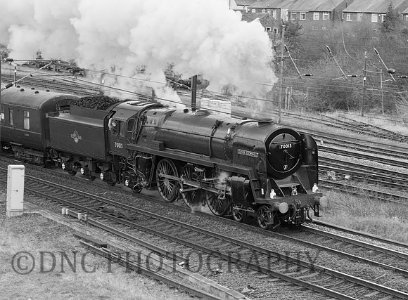 BR 7MT 70013 "Oliver Cromwell" The Heart of Midlothian  17th March 2012
