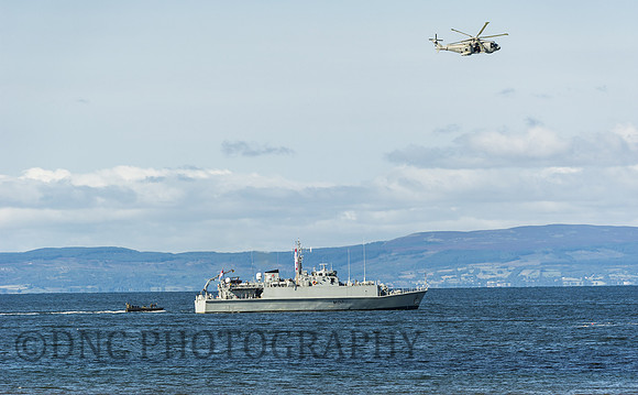 HMS Pembroke & Naval Air Squadron 824 Merlin ZH824