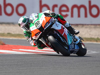 Alex Lowes bimota by Kawasaki Racing Team KB998 Rimini leads Sam Lowes ELF Marc VDS Racing Team Ducati Panigale V4R .3