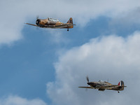 Harvard T6 AJ841'Wacky Wabbit Hawker Hurricane MkI V7497