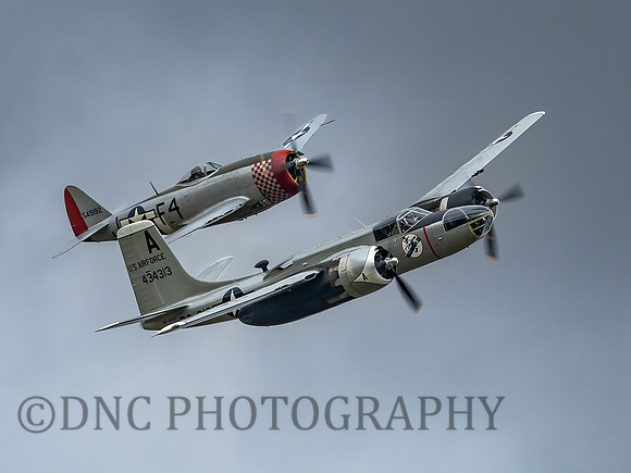Douglas A-26 Invader 44-34313 , Republic P-47D Thunderbolt ‘549192 F4-J’ “Nellie B” .1