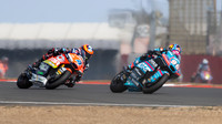 Daniel Holgado CFMOTO Gaviota Aspar team leads Ivan Ortola QJMOTOR - Biolec - MSI .1