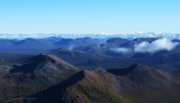 The Mamories viewed from Ben Nevis