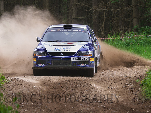 Tom Naughton & Craig Burgess Mitsubishi Lancer EVO 9