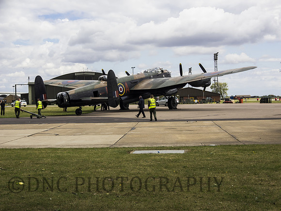 Lancaster PA474 being prepared for flight