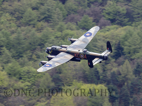 Dambuster's 70th Anniversary Fly Past Derwent Dam