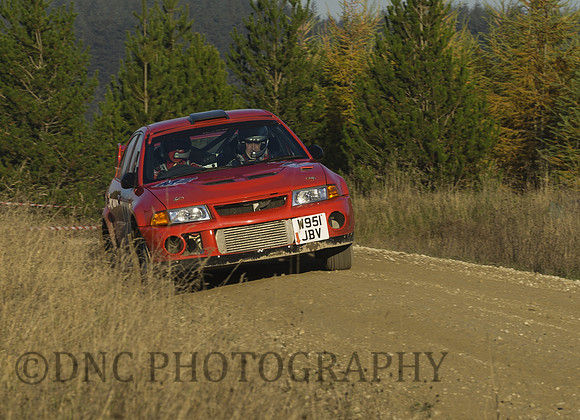 David Wallbank & Mike Scrimgour Mitsubishi Lancer EVO