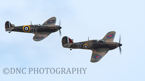 Supermarine Spitfire MK1 N3200, Hawker Hurricane MK1 P2902