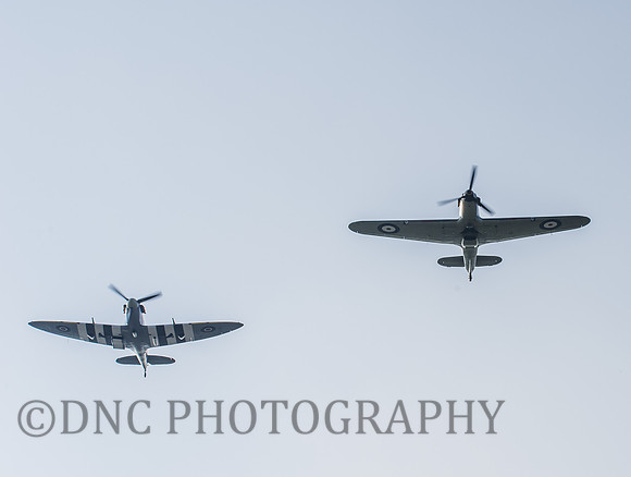 Spitfire Mk Vb AB910 & Hurricane MkIIc LF363