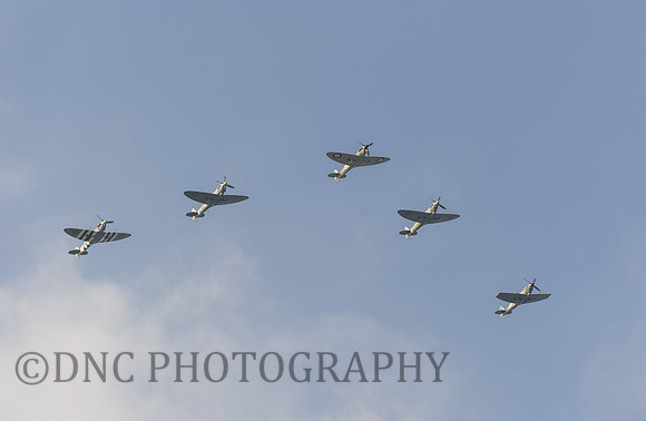 Spitfire fly past