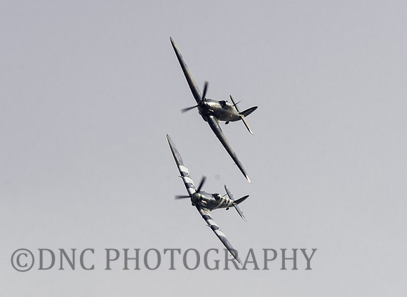 Spitfire Mk Vb AB910 & Hurricane MkIIc LF363