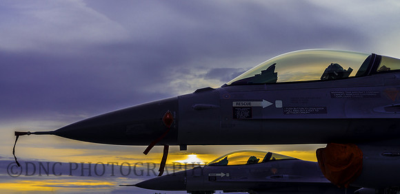 F16's at Sunset