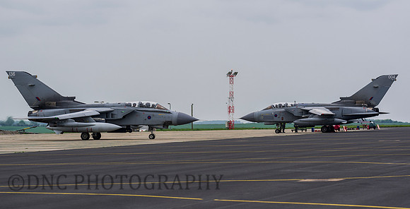 ZG779 136 Taxi out passed ZA370 004 RAF Marham