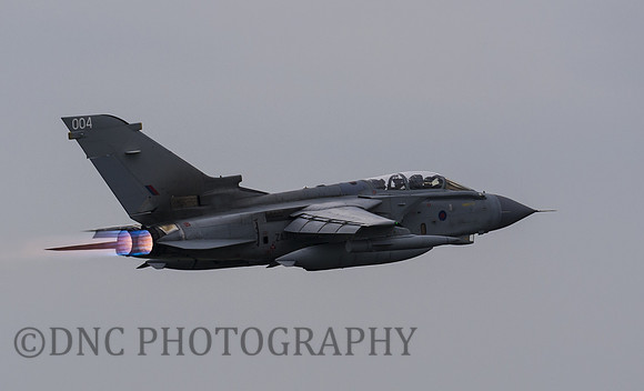 Panavia Tornado ZA370 004 Flys away from RAF Marham