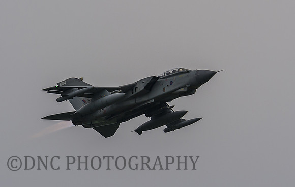 Panavia Tornado ZA370 004 Flys over RAF Marham
