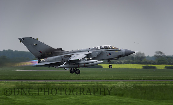 Panavia Tornado GR4 ZG779 136 Taking off RAF Marham