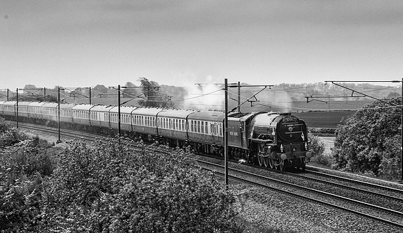A1 60163 Tornado approaches Colton Junction The Scarborough Flyer Sat 4th June.