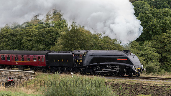 LNER A4 4498 Sir Nigel Gresley at Moorgates 22nd Sept