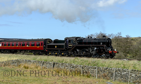 BR Std 4 76079 Moorgates with the 14.50 departure from Goathland.