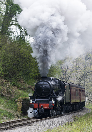 LMS Black 5 44806 climbs towards Darnholm 02.05.17