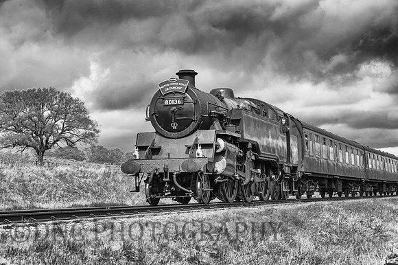 BR Std 4MT 80136 passing Moorgates with the 10.50 departure from Goathland 13.05.2017.
