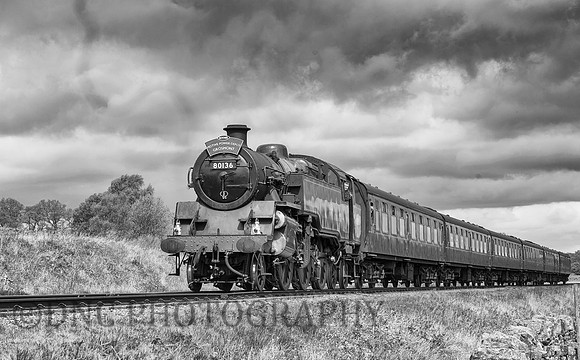 BR Std 4MT 80136 passing Moorgates 13.05.17.
