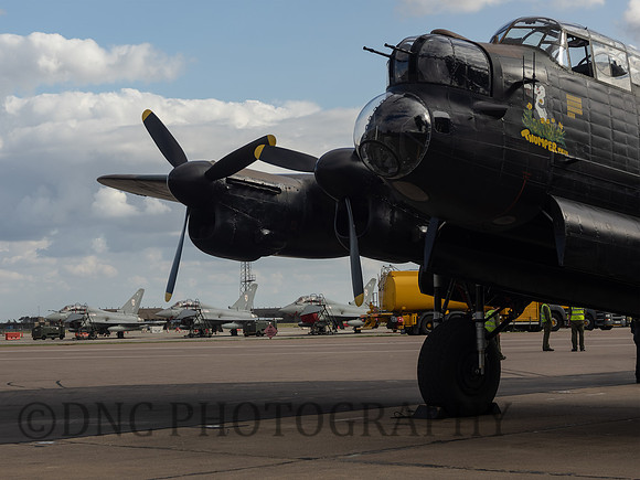 BBMF AVRO Lancaster B1 PA474. Typhoon T3 ZJ810 BI, T3 ZJ807 BF, T3 ZK379 BB