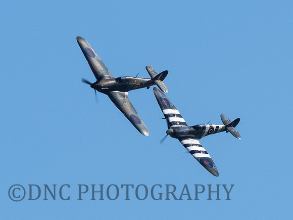 BBMF Hawker Hurricane MKIIC LF363 & Supermarine Spitfire MK Vb AB910...
