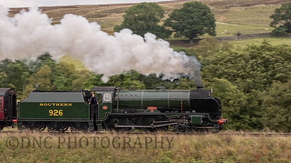 SR Schools Class 926 Repton approaches Moorgates.