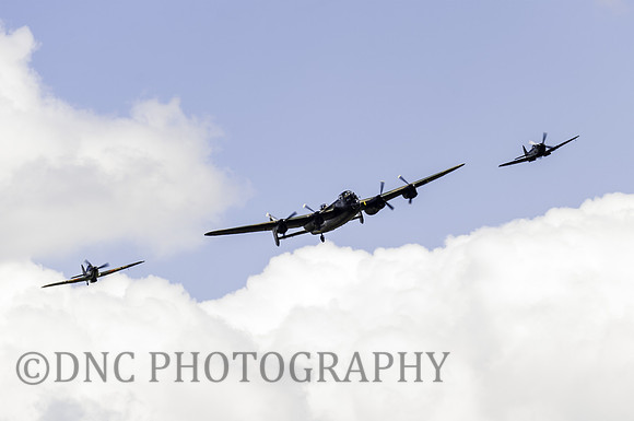 BBMF Lancaster, Spitfire and Hurricane