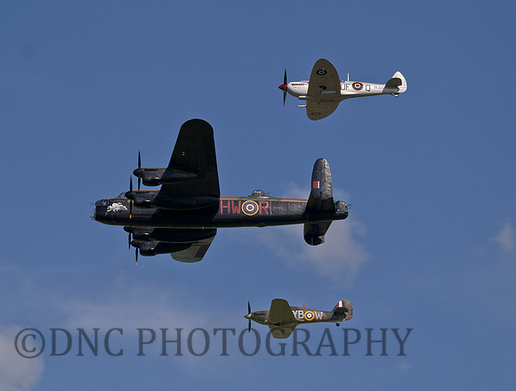 BBMF Memorial Flight Lancaster, Spitfire & Hurricane
